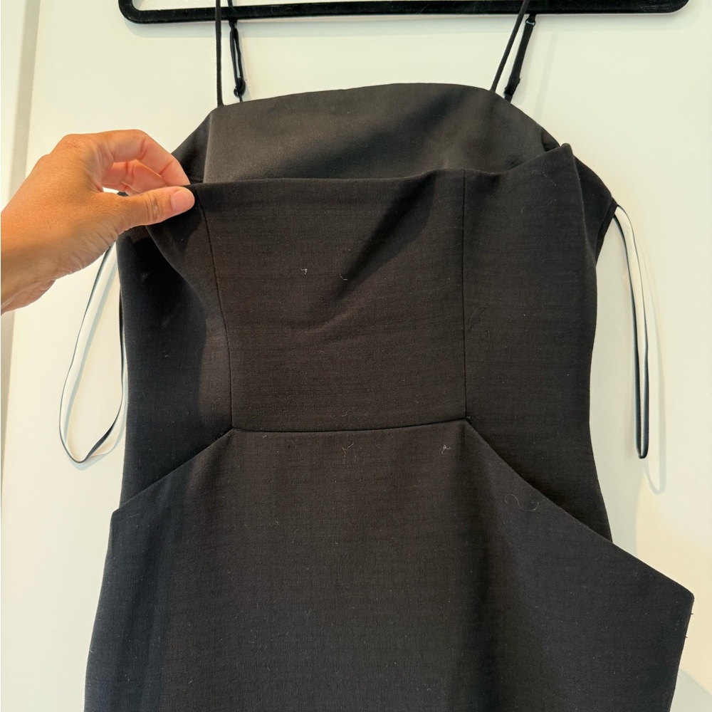 C/MEO Collective Black Sheath Dress Spaghetti Strap